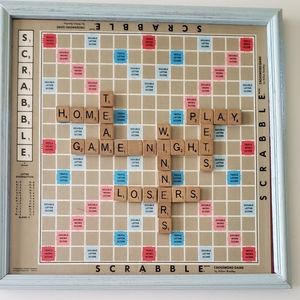Scrabble wall hanging SOLD